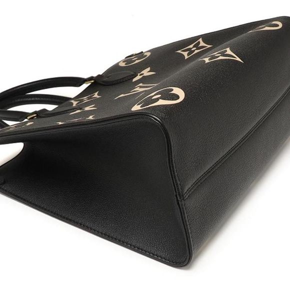 Louis Vuitton On the Go MM Giant Monogram Emplant 2 Way Tote Bag Handbag - Picture 5 of 9